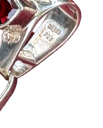Rare Cinnabar Sajen 925 Sterling silver cinnabar moonstone garnet dragon Bali