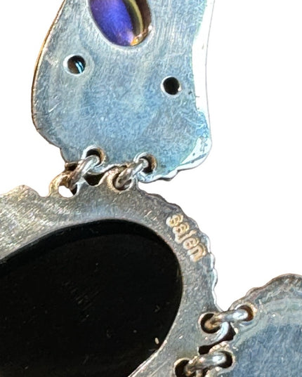 RARE Sajen 925 sterling silver 925 Gemstone fancy necklace