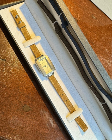 Vintage Lancome Watch MIN with 3 leather bands