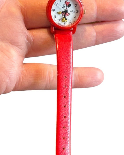 Vintsge LORUS Minnie mouse licenced Disney watch red strap