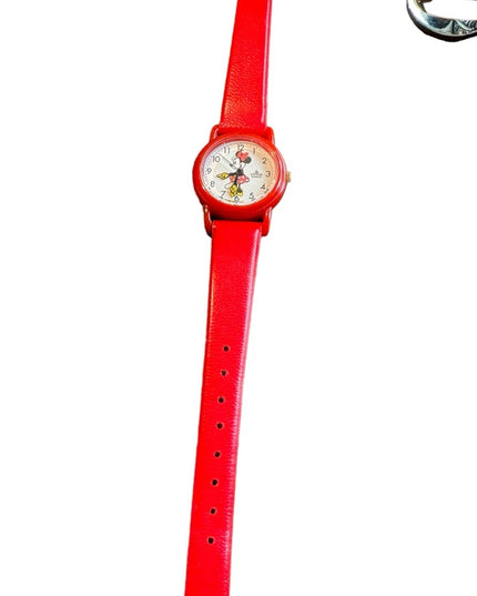 Vintsge LORUS Minnie mouse licenced Disney watch red strap