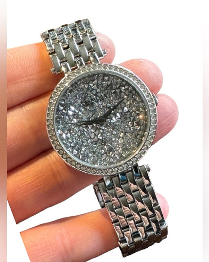 Stunning Caravelle By Bulova Sparkle swarovski crystal rhinestone watch