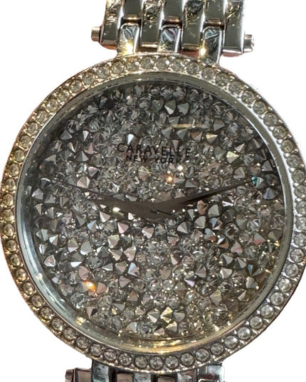 Stunning Caravelle By Bulova Sparkle swarovski crystal rhinestone watch