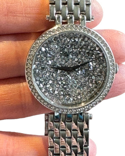 Stunning Caravelle By Bulova Sparkle swarovski crystal rhinestone watch