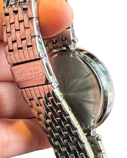 Stunning Caravelle By Bulova Sparkle swarovski crystal rhinestone watch