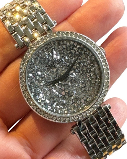 Stunning Caravelle By Bulova Sparkle swarovski crystal rhinestone watch