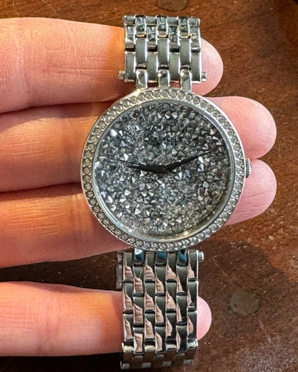 Stunning Caravelle By Bulova Sparkle swarovski crystal rhinestone watch
