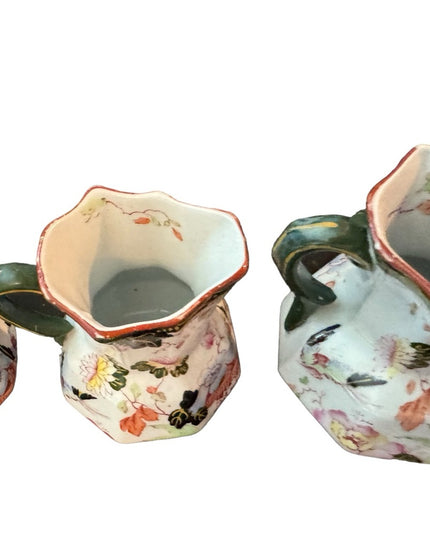 RARE MASONS ENGLAND PITCHER JUGS Set of 4 pcs Antique Asian  Ironstone
