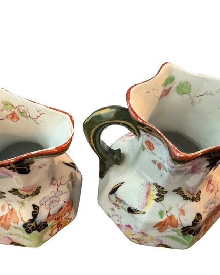 RARE MASONS ENGLAND PITCHER JUGS Set of 4 pcs Antique Asian  Ironstone