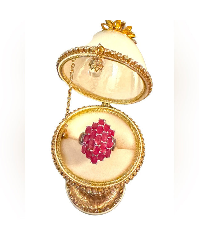 OMG Stunning RUBY gemstone sterling silver 925 cocktail ring