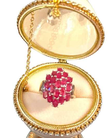 OMG Stunning RUBY gemstone sterling silver 925 cocktail ring
