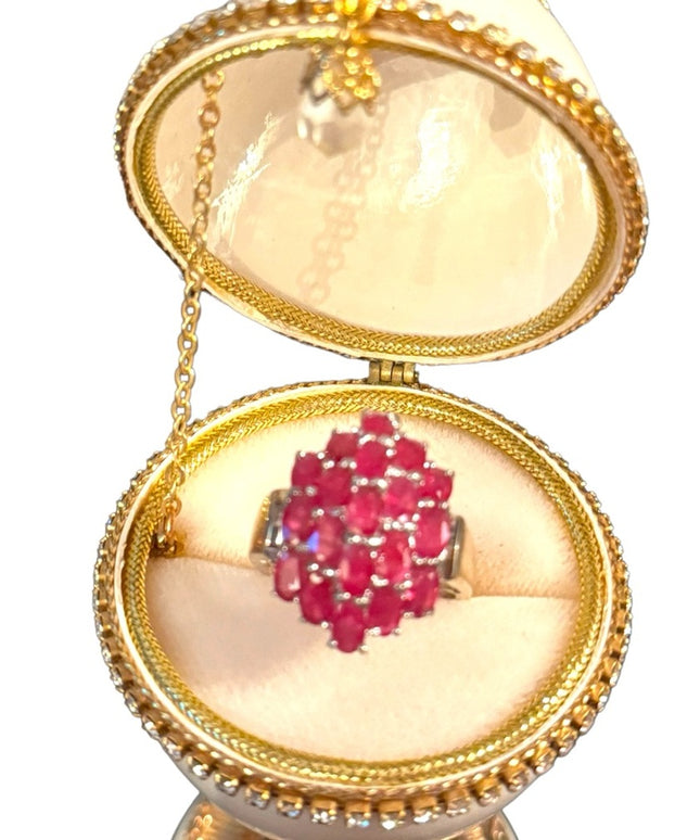 OMG Stunning RUBY gemstone sterling silver 925 cocktail ring