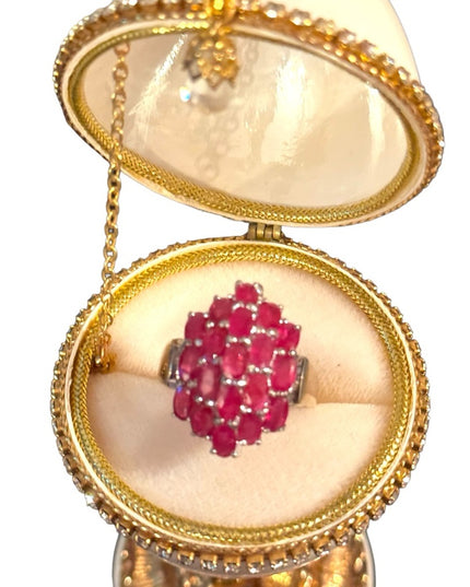 OMG Stunning RUBY gemstone sterling silver 925 cocktail ring