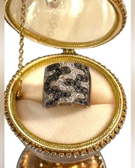 Lovely Sterling silver 925  Dee Berkeley DBJ CZ statement ring
