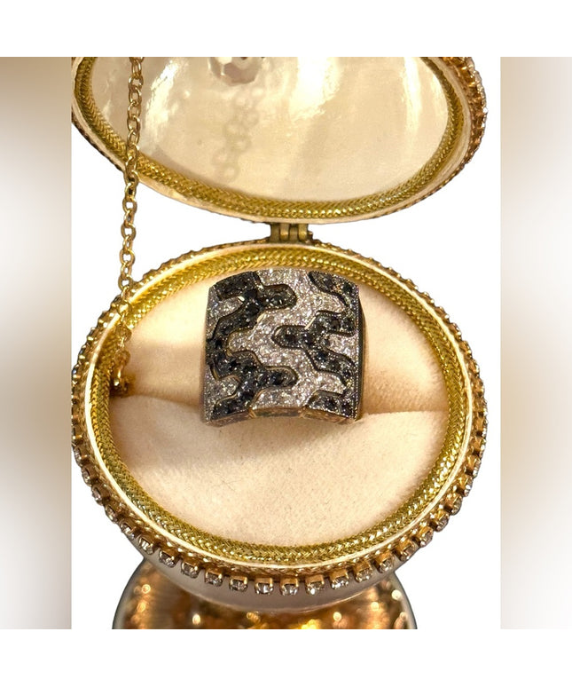 Lovely Sterling silver 925  Dee Berkeley DBJ CZ statement ring
