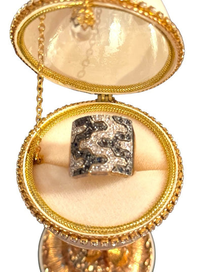 Lovely Sterling silver 925  Dee Berkeley DBJ CZ statement ring