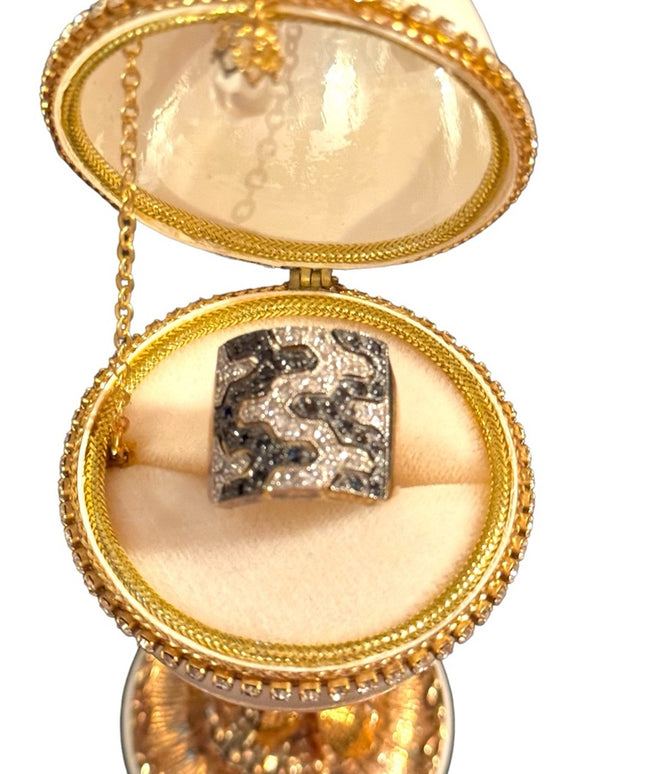 Lovely Sterling silver 925  Dee Berkeley DBJ CZ statement ring
