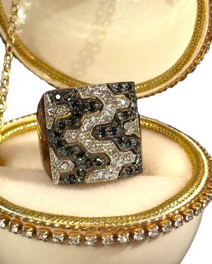 Lovely Sterling silver 925  Dee Berkeley DBJ CZ statement ring