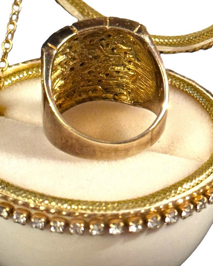 Lovely Sterling silver 925  Dee Berkeley DBJ CZ statement ring