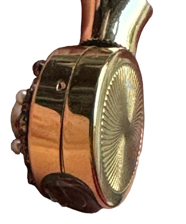 Vintage Czech Ornate decorated mid century perfume bottle