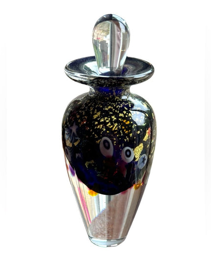 Vintage ROBERT HELD Handmade murano style UNIVERSE comstellation perfume bottle