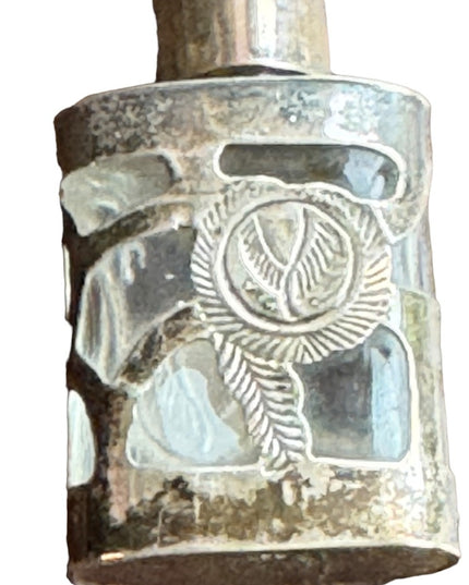 Vintage Taxco mexico signed sterling silver 925 perfume bottle Taxco