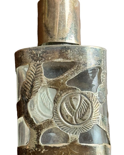 Vintage Taxco mexico signed sterling silver 925 perfume bottle Taxco