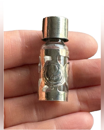 Vintage sterling silver 935 Mexico perfume vial