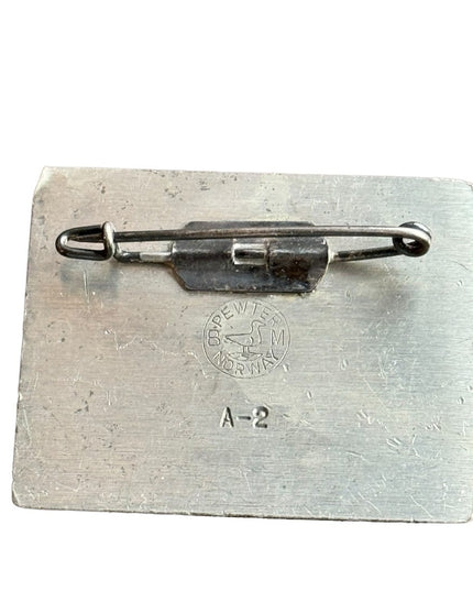 Rare BM Norway pewter brooch, mid century  design Modernist Mid Century