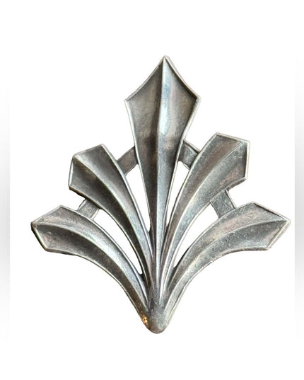 Vintage mid century Sweden Fan Modernist art deco design brooch