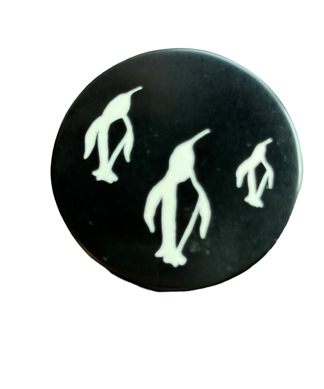 Mid century Hand Hanson Danish Ebony hand made modernist penguin brooch