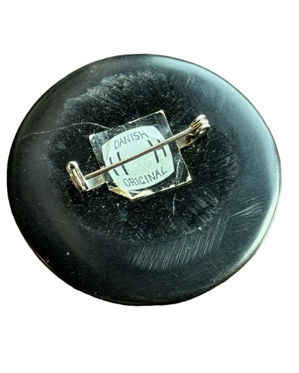 Mid century Hand Hanson Danish Ebony hand made modernist penguin brooch