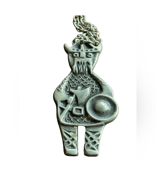 Vintage Mid century RENN Viking Nordic design pendant necklace