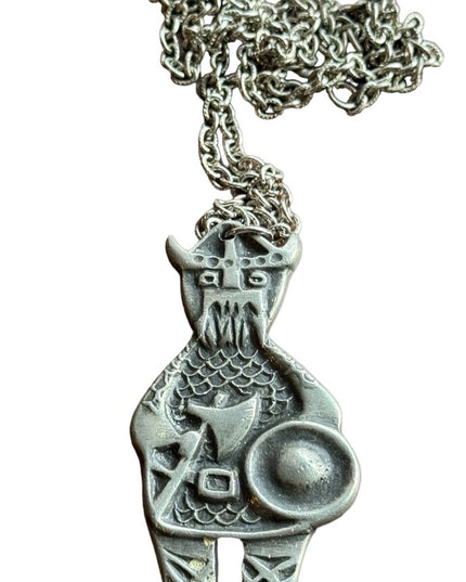 Vintage Mid century RENN Viking Nordic design pendant necklace