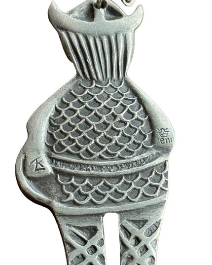 Vintage Mid century RENN Viking Nordic design pendant necklace