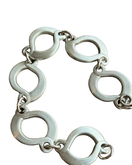 Vintage Mid century Sweden HW Tenn Swedish pewter Nordic bracelet