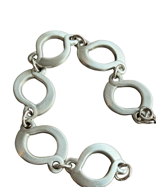 Vintage Mid century Sweden HW Tenn Swedish pewter Nordic bracelet