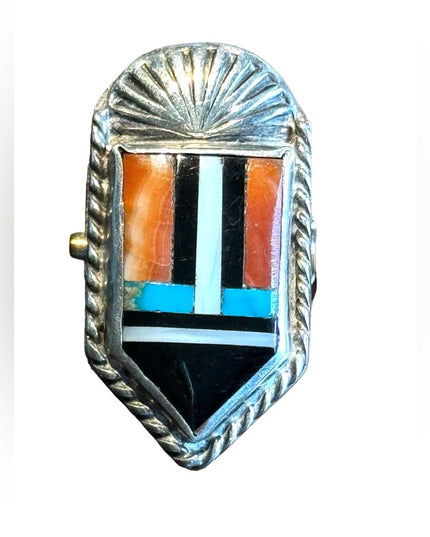 Vintage ZUNI Native American Repurposed to brooch piece
