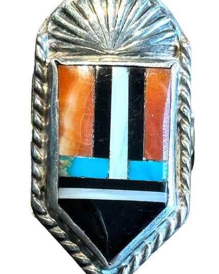 Vintage ZUNI Native American Repurposed to brooch piece
