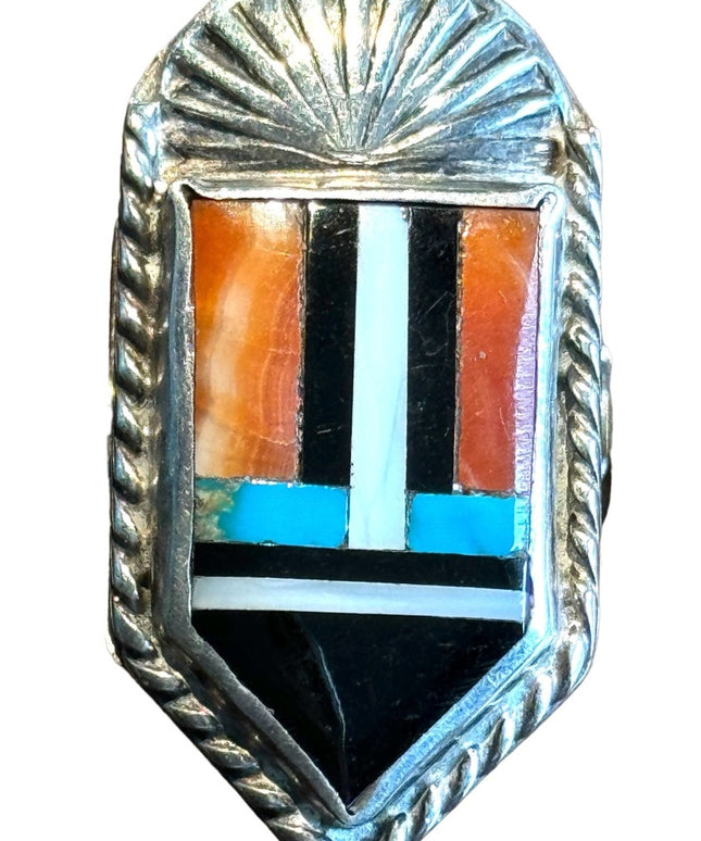 Vintage ZUNI Native American Repurposed to brooch piece
