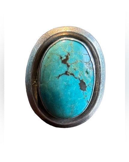 Vintage sterling silver 925 Native American Southwestern turquoise ring