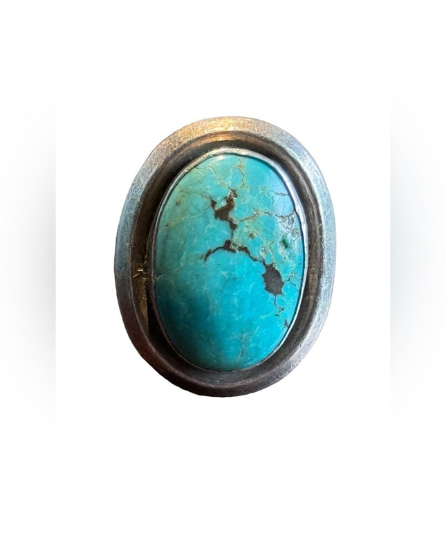 Vintage sterling silver 925 Native American Southwestern turquoise ring