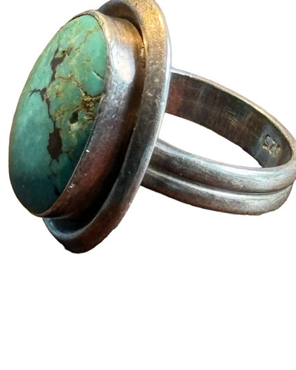 Vintage sterling silver 925 Native American Southwestern turquoise ring