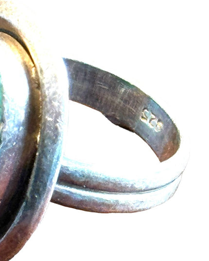 Vintage sterling silver 925 Native American Southwestern turquoise ring