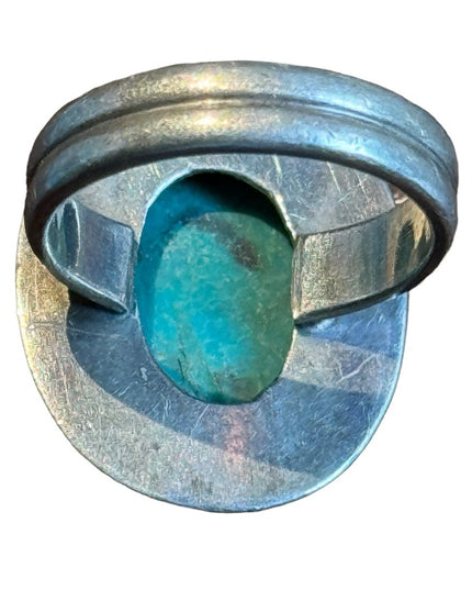 Vintage sterling silver 925 Native American Southwestern turquoise ring