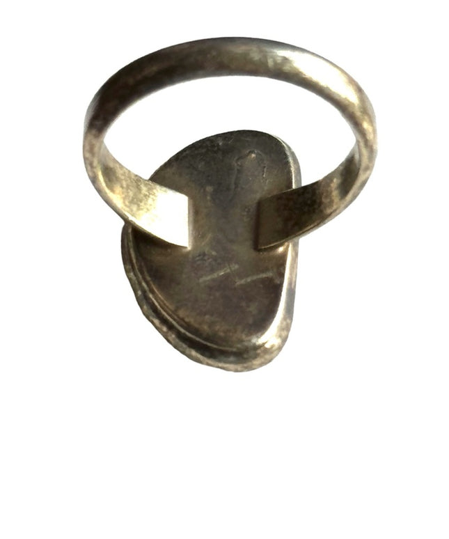 Vintage sterling silver 925 turquoise ring handmade native american southwestern