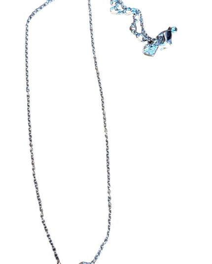 Lovely Swarovski crystal rhodium plate authentic swan heart necklace