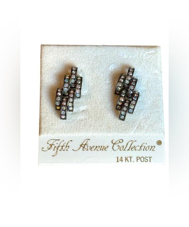 Vintage Butler FAC Crystal rhinestone NWT Earrings