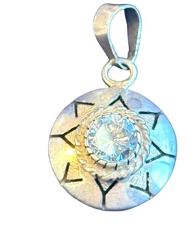 Taxco TP-114 Mexico Crystal CZ fancy sterling 925 prndant
