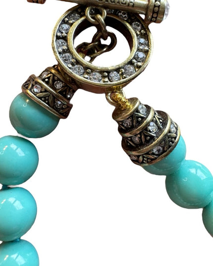 Retired HEIDI DAUS blue glass rhinestone bracelet